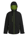 Heren Jas Waterproof Regatta TRA253 zwart-lime